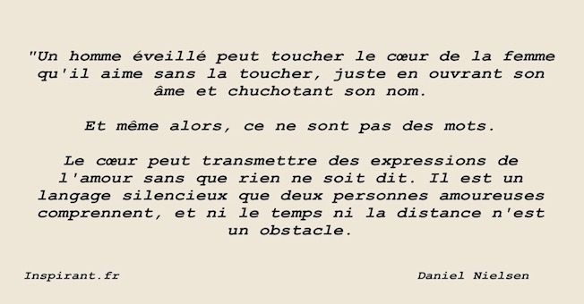 Un Homme Eveille Peut Toucher Le Cœur De La Femme Qu Il Aime Sans La Toucher